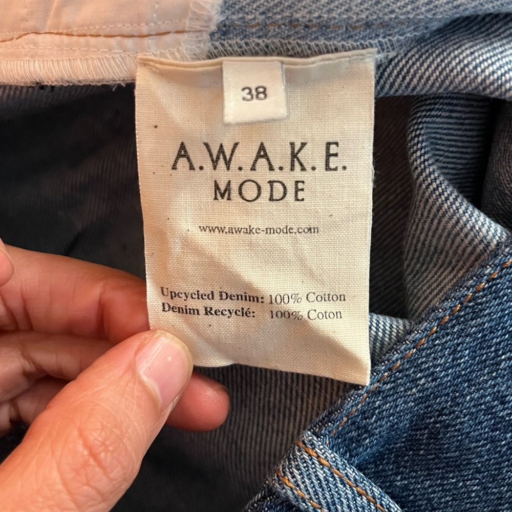 ✨A.W.A.K.E. MODE✨Patchwork Low-Rise Flared Jeans - Picture 9 of 9